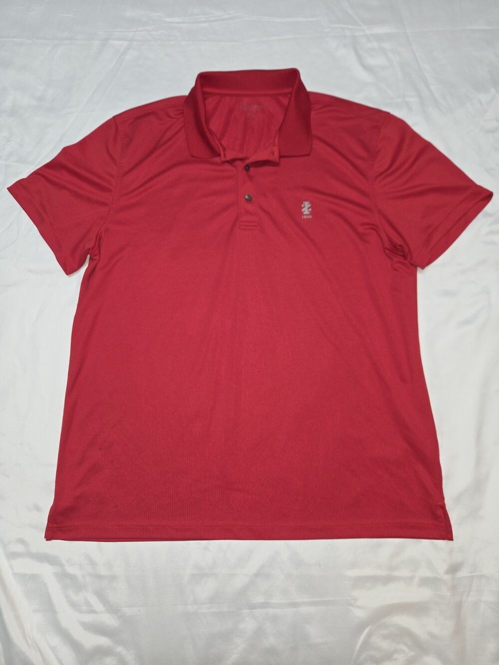 Izod Golf Men's Short Sleeve Polo Shirt, Red, Size XL